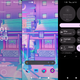 Three screenshots of the Nothing launcher